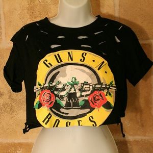 Guns n roses crop top